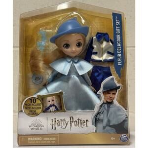 New Harry Potter Fleur Delacour 8” Doll Gift Set 10-Pieces 2 Outfits Sealed Toy